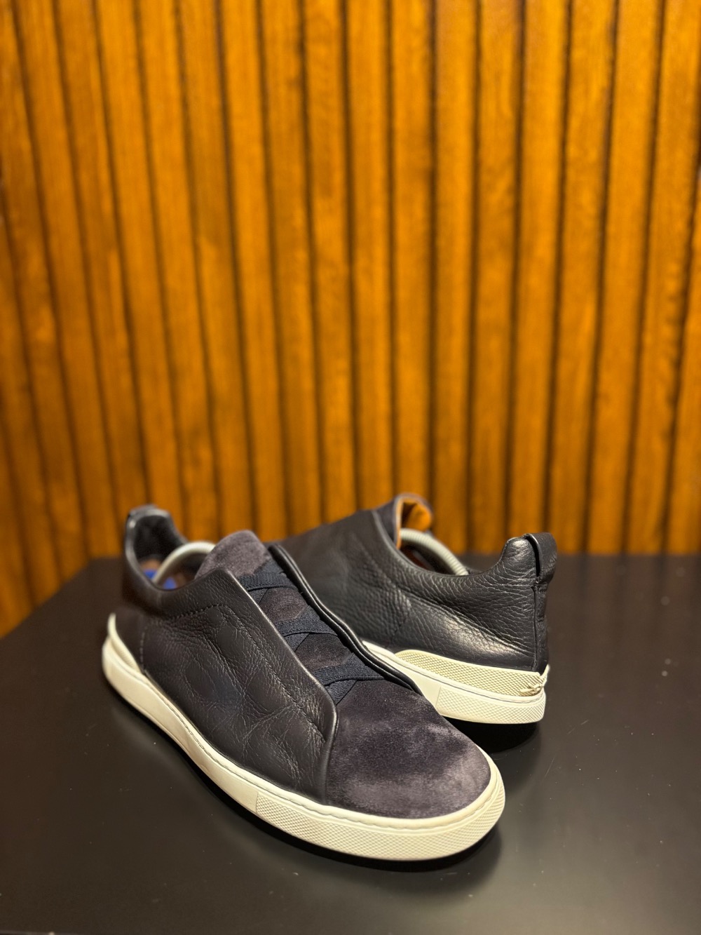Zegna Triple Stitch Vintage Navy — 43, Usado
