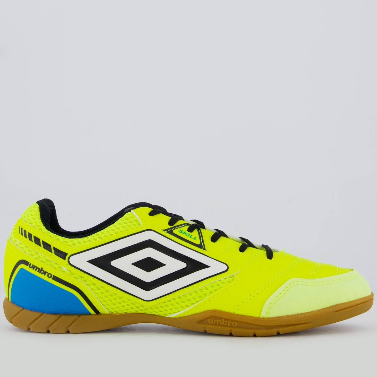 Chuteira Umbro Skill Futsal Verde e Preta