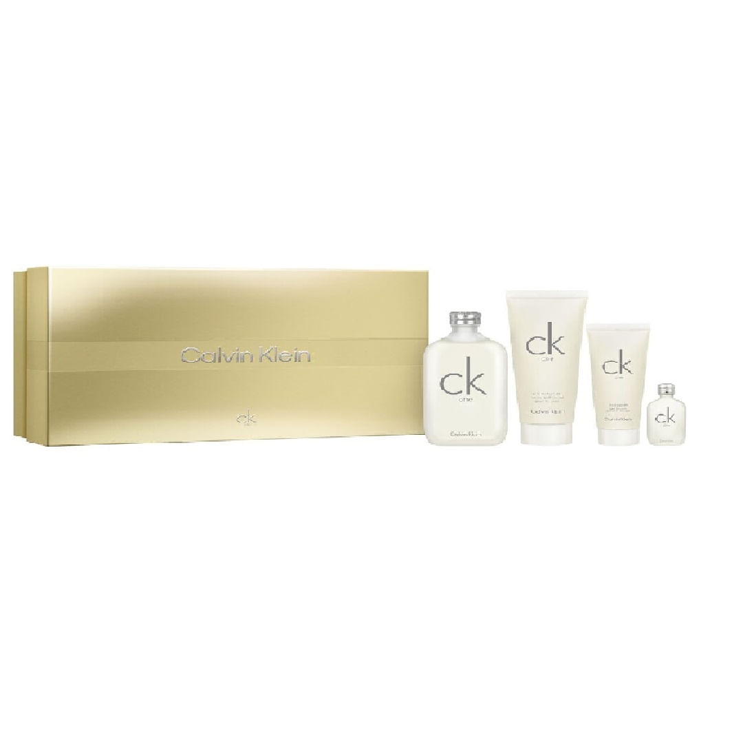 Kit Masculino Ck One Calvin Klein Eau de Toilette 200ml + Miniatura 15ml + Lo — Kit Masculino Ck One Calvin Klein Eau de Toilette 200ml + Miniatura 15ml + Loção Corporal 200ml + Sh