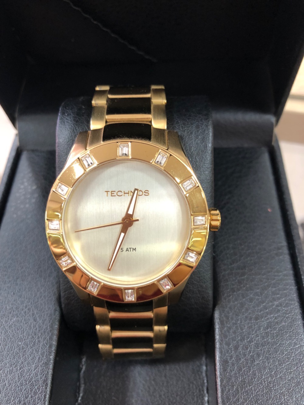 Relógio Technos Elegance Swarovski 39mm — Único, Novo