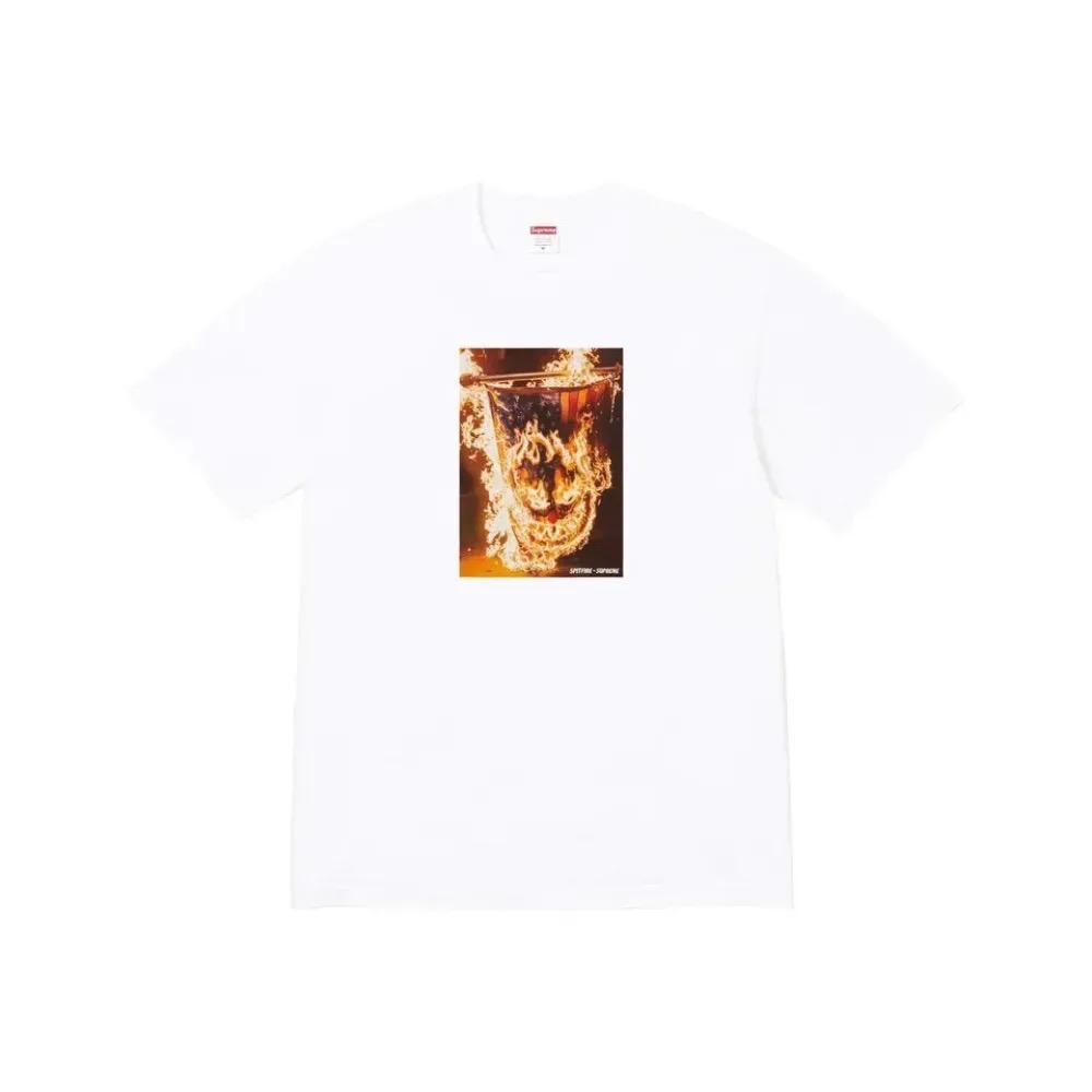 Spitfire x Supreme Camiseta Flag White SS26-W17 — G, Novo
