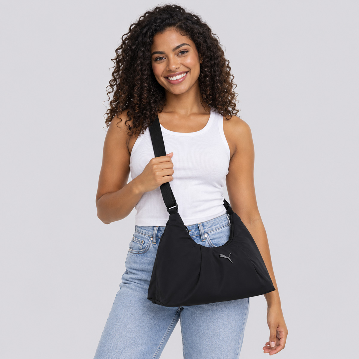 Bolsa Puma Essentials Medium Tri Preta