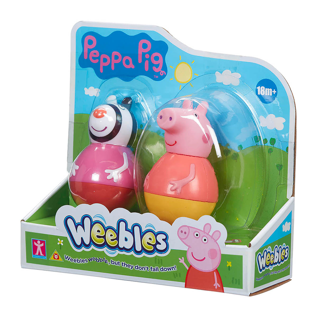 Foto 2 de Peppa Pig Weebles - Pack Com 2 Bonecos De 8Cm Peppa E Zoe
