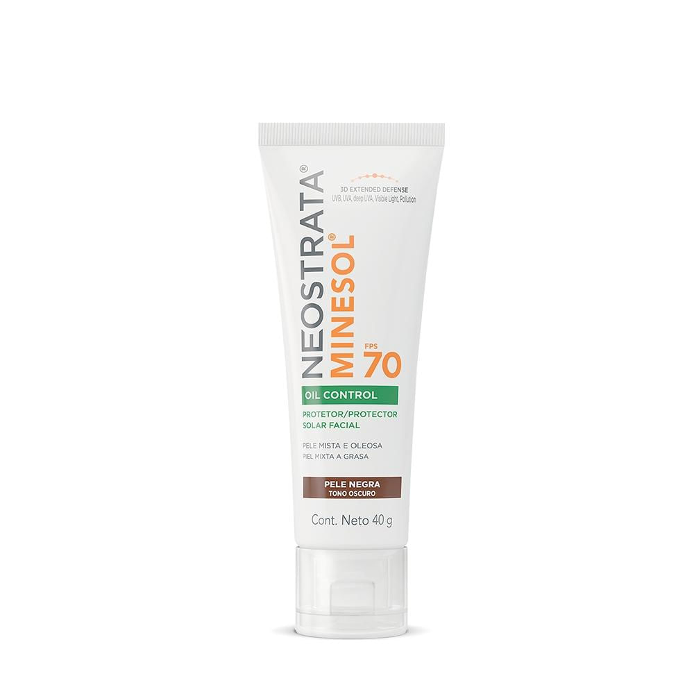 Protetor Solar Facial Neostrata Minesol Oil Control Escuro FPS70 40g