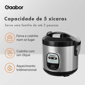 Gaabor Panela Elétrica de Arroz 2 em 1 1L