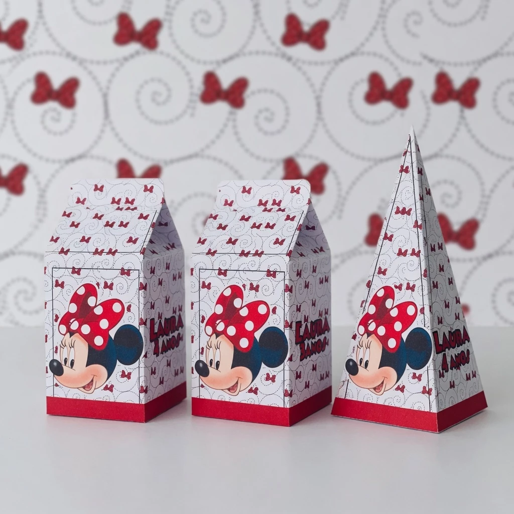 LEMBRANCINHAS MINNIE 20 PEÇAS CAIXAS
