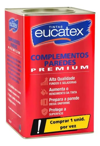 Selador Acrílico Branco Para Parede Gesso Reboco Eucatex Acabamento Fosco