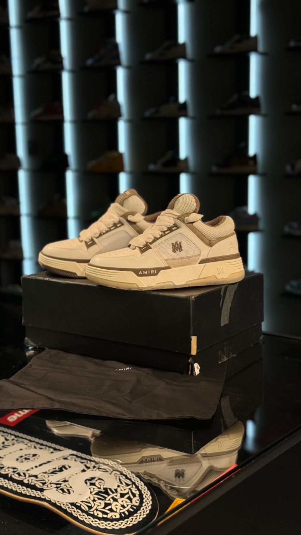 Amiri MA-1 White Brown — 41, Novo