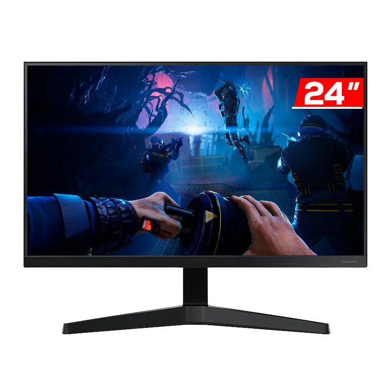 Monitor Gamer Samsung T350, 24, IPS, FHD, 5ms, 75Hz, FreeSync, HDMI/VGA, LF24T350FHLMZD