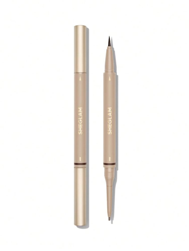 SHEGLAM LAPIS DELINEADOR PARA SOBRANCELHAS CHOCOLATE 2 EM 1 0,35ML