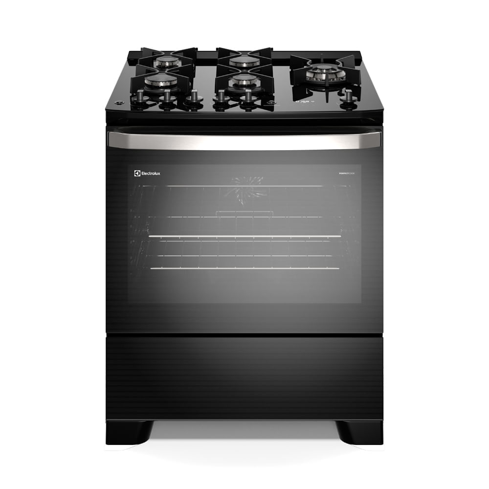 Fogão 5 bocas Electrolux Preto Experience Mesa de Vidro, Grill e PerfectCook360 (FE5CB) 110