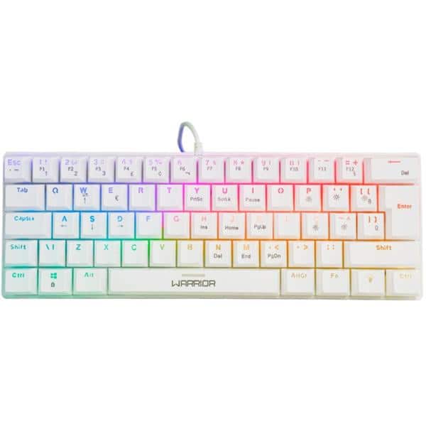 Teclado Gamer Mecânico Royal Precision, Blue Switch, ABNT2, RGB Branco, TC311, Warrior CX 1 UN