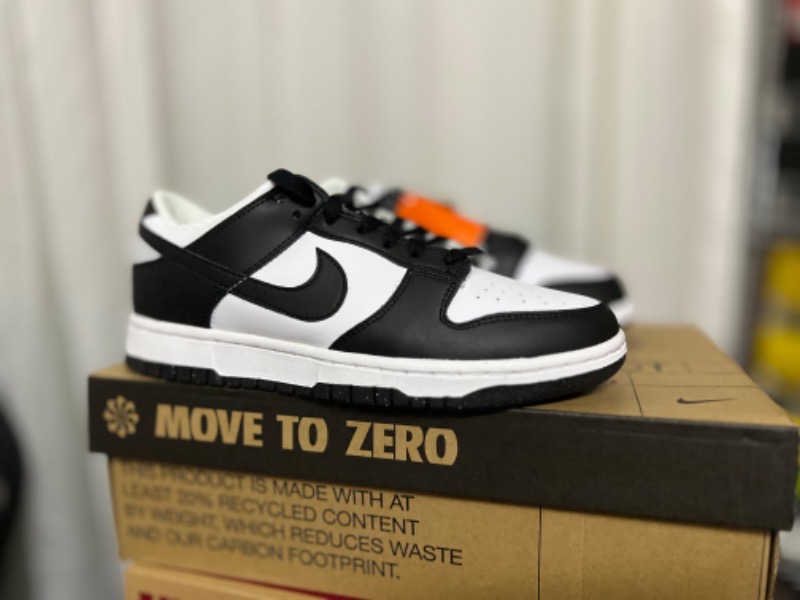 Nike Dunk Low Next Nature Black White — 37, Novo