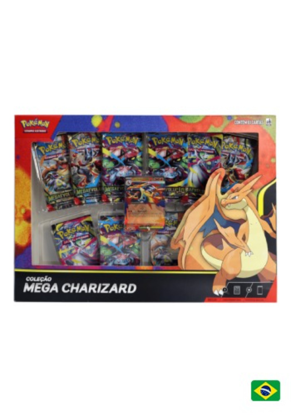 Box Coleção Megaevolução (Mega Charizard Y) Pokémon TCG PT-BR — Único, Novo