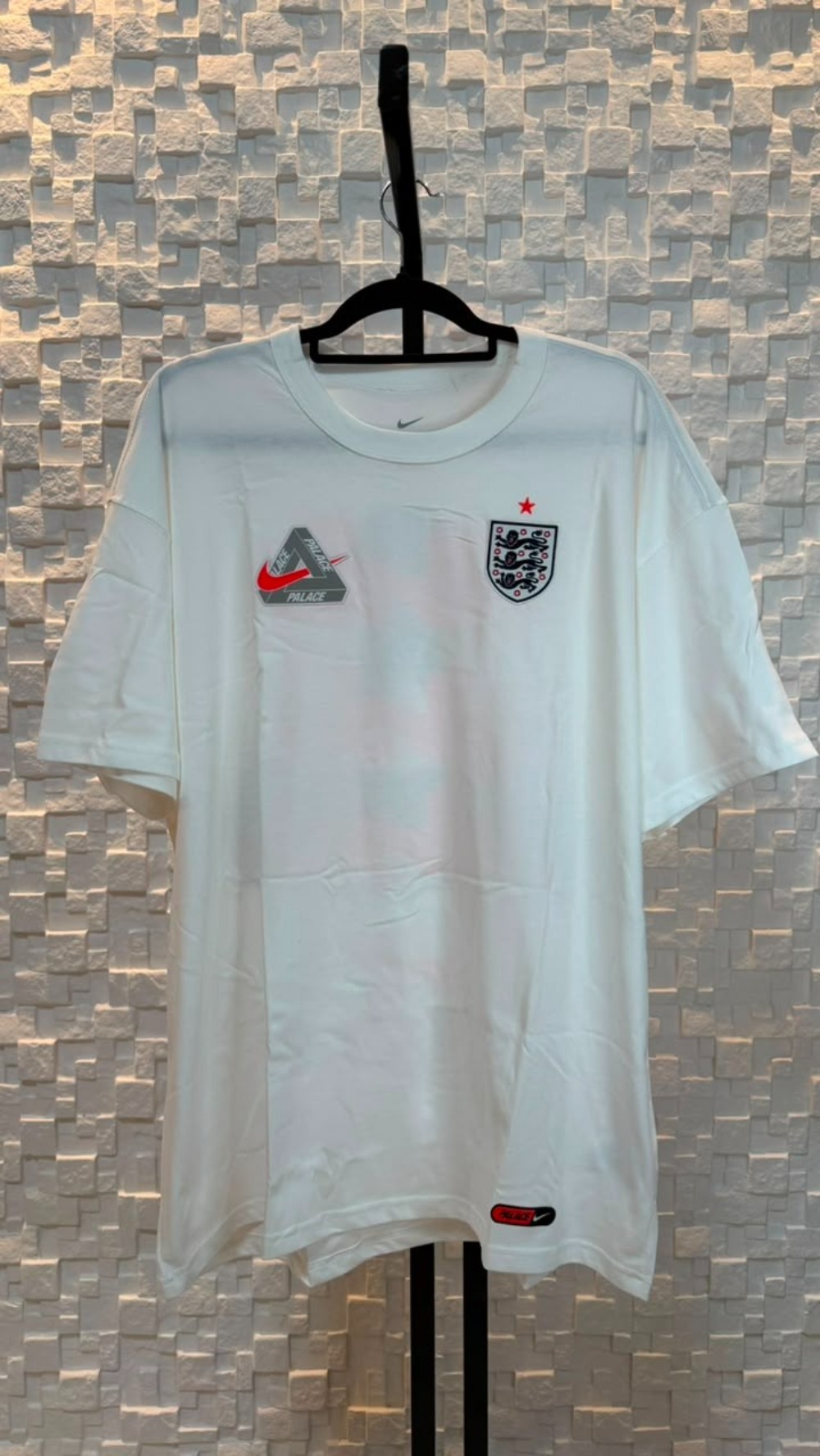 England x Palace x Nike Camiseta White — XG, Novo