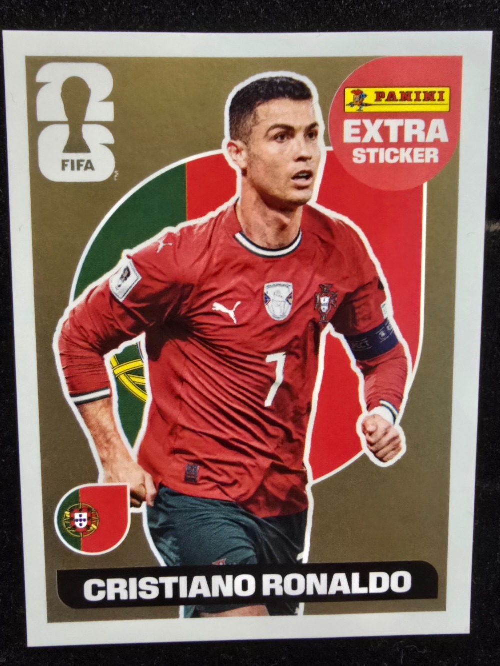 Figurinha Panini Cristiano Ronaldo Legend Ouro FIFA World Cup 2026 — Near Mint, Novo