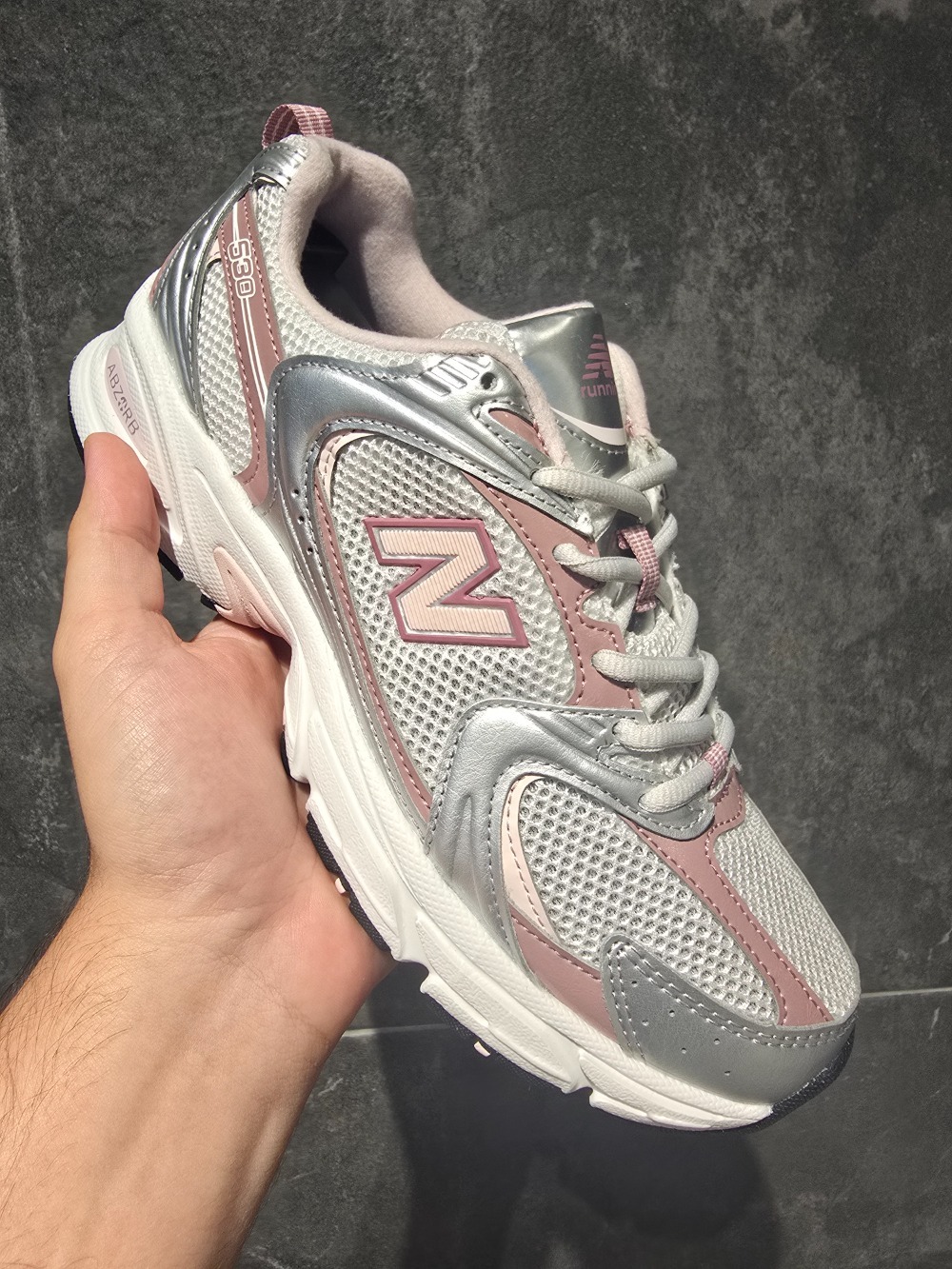 New Balance 530 Silver Metallic Rosewood — 35 / 36 / 37 / 38, Novo