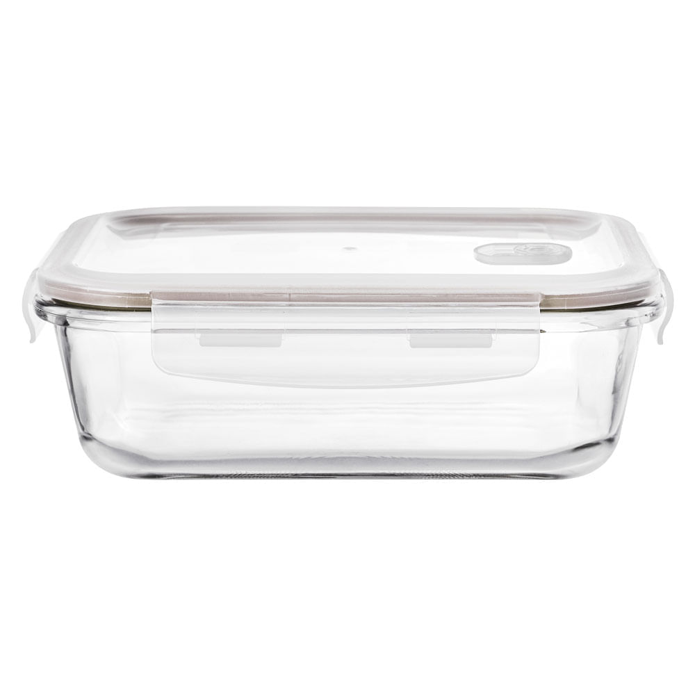 Pote Hermético Retangular em Vidro 1,52L 75x227x172cm