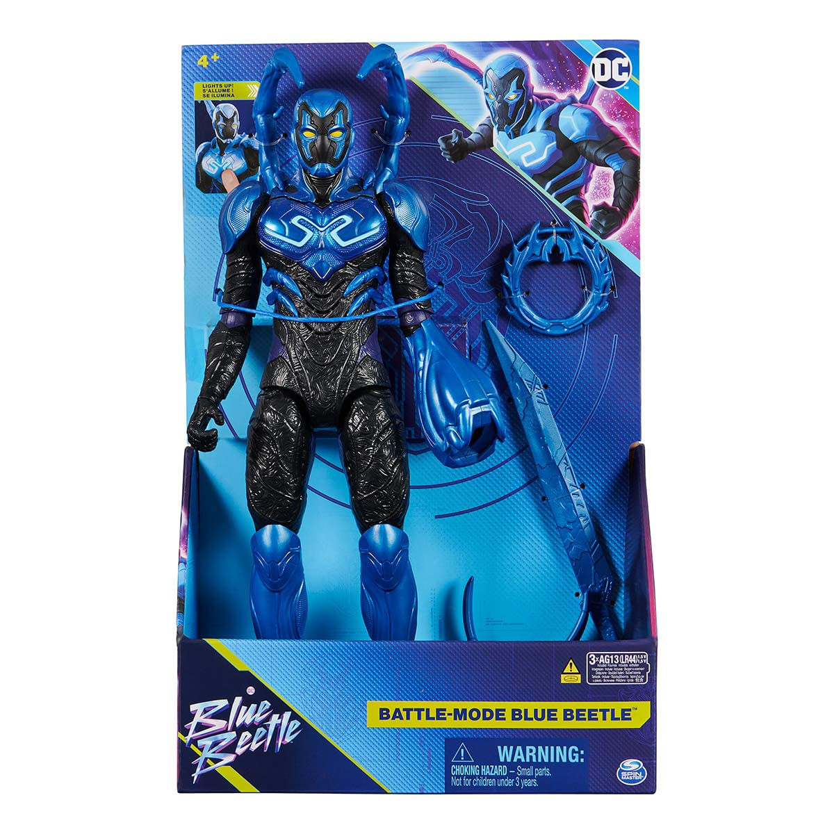 Besouro Azul - Boneco De 30Cm Com Luz, Som E Acessórios Dc
