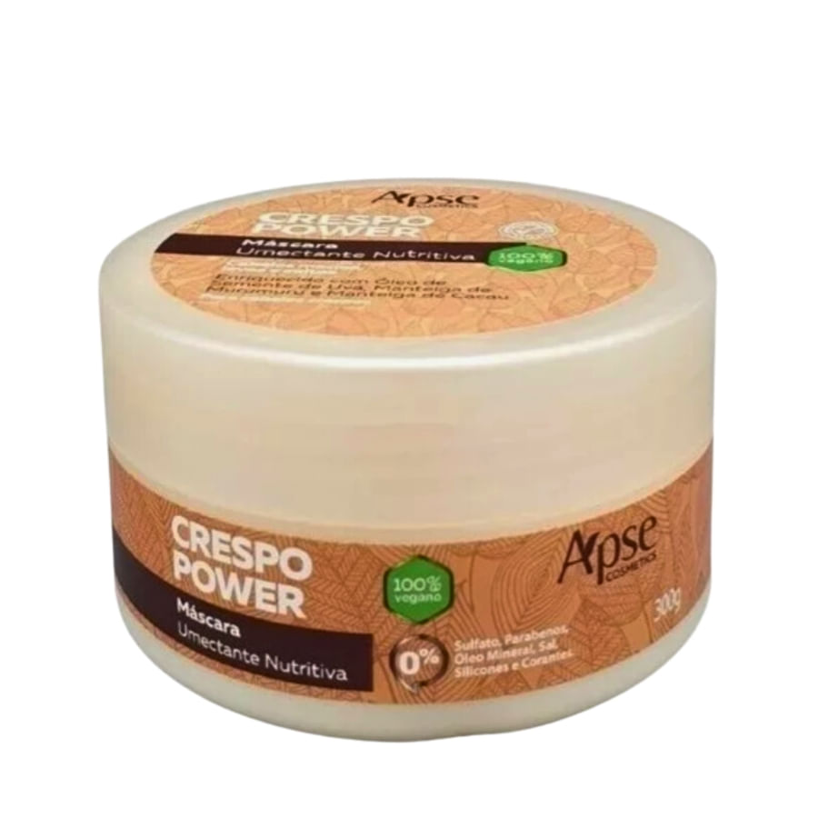 Máscara Umectante Nutritiva Crespo Power 300g, Apse Cosmetics