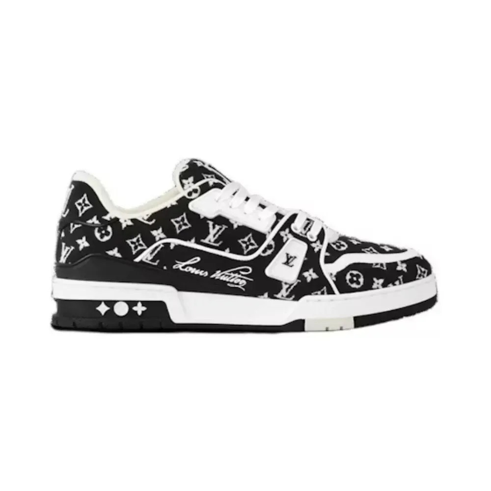 Louis Vuitton Trainer Monogram Black — 40, Novo