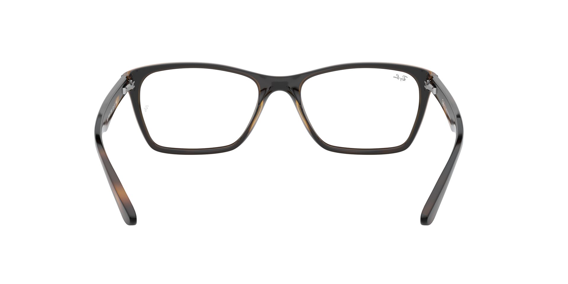 Armação de Óculos de Grau Masculino Ray-Ban Retangular RX7033L Cor Tartaruga