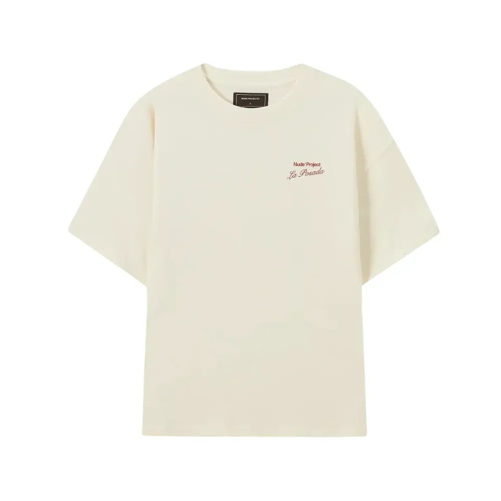 Camiseta Nude Project La Posada Tee Cream — PP / P / M / G / XG, Novo