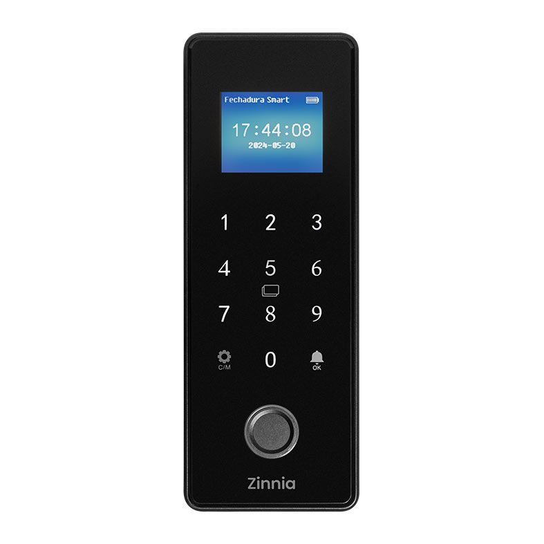 Fechadura Smart Zinnia Avalon, Preto, ZNS-AVL-BL01