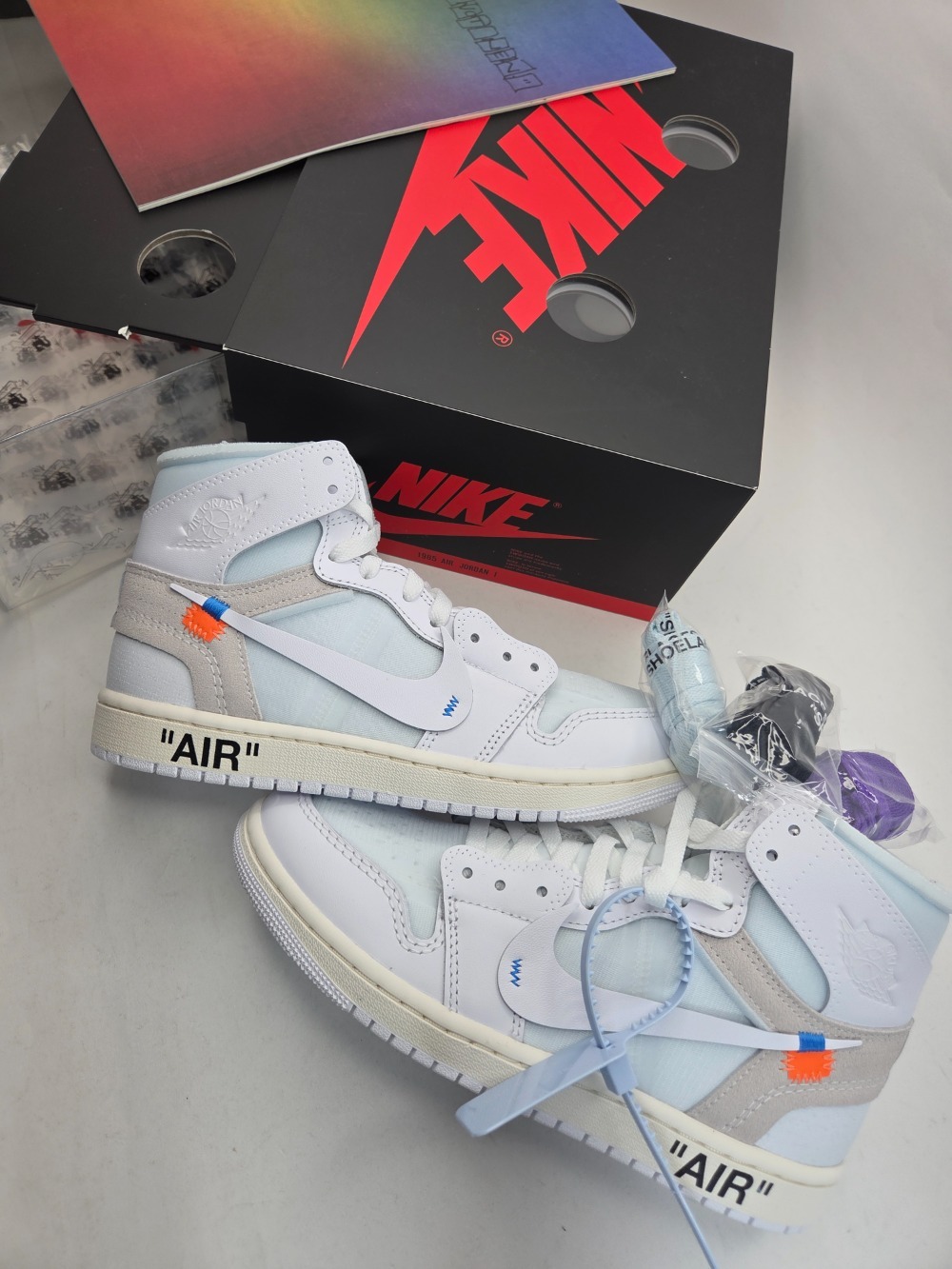 Virgil Abloh Archive x Air Jordan 1 High Retro Alaska (2026) — 40.5, Novo
