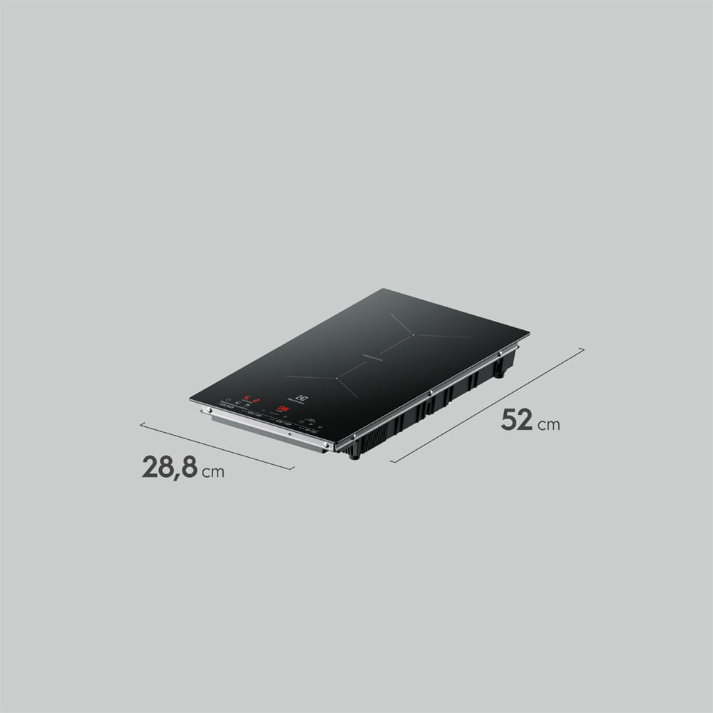 Foto 2 de Cooktop 2 Bocas de Indução Electrolux Efficient 2 em 1 com Powerboost (IE3LP) 220
