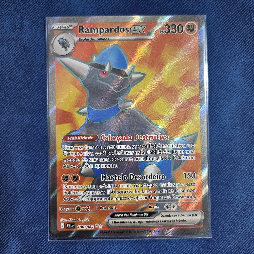 Rampardos ex (100/84) Escuridão Absoluta Pokémon TCG — Near Mint, Novo