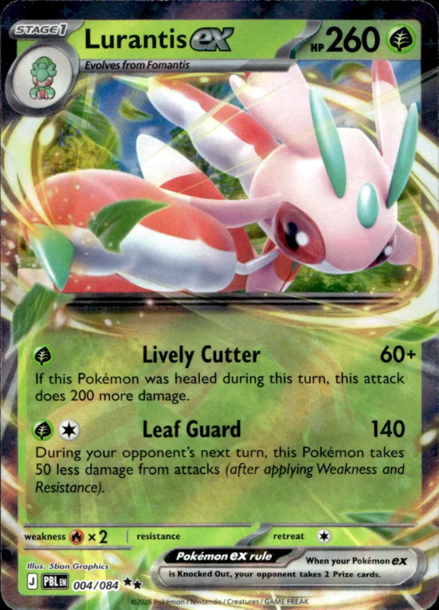 Lurantis ex (4/84) Escuridão Absoluta Pokémon TCG — Near Mint, Novo