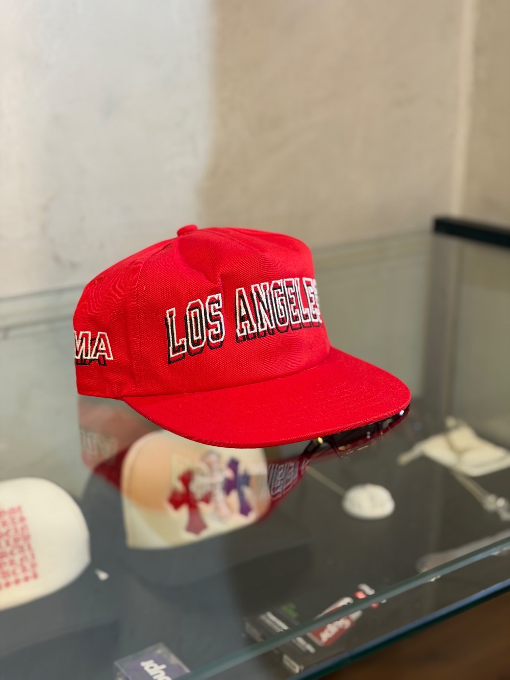 Boné oMA Studios LoS Angeles 2D Hat Red — Único, Novo
