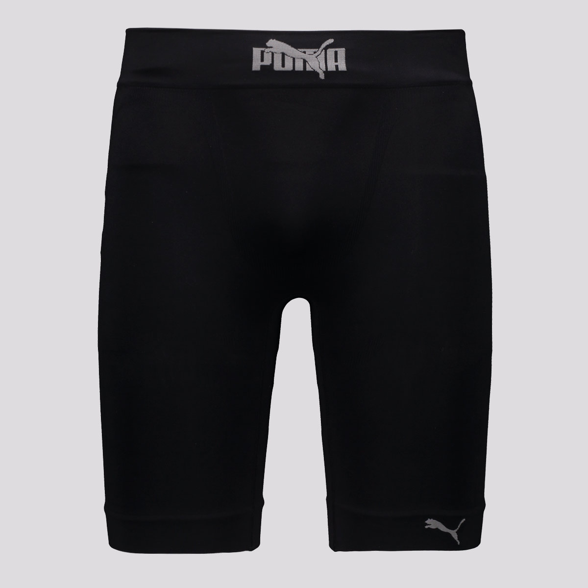 Cueca Puma Boxer Sem Costura Sport Long Preta