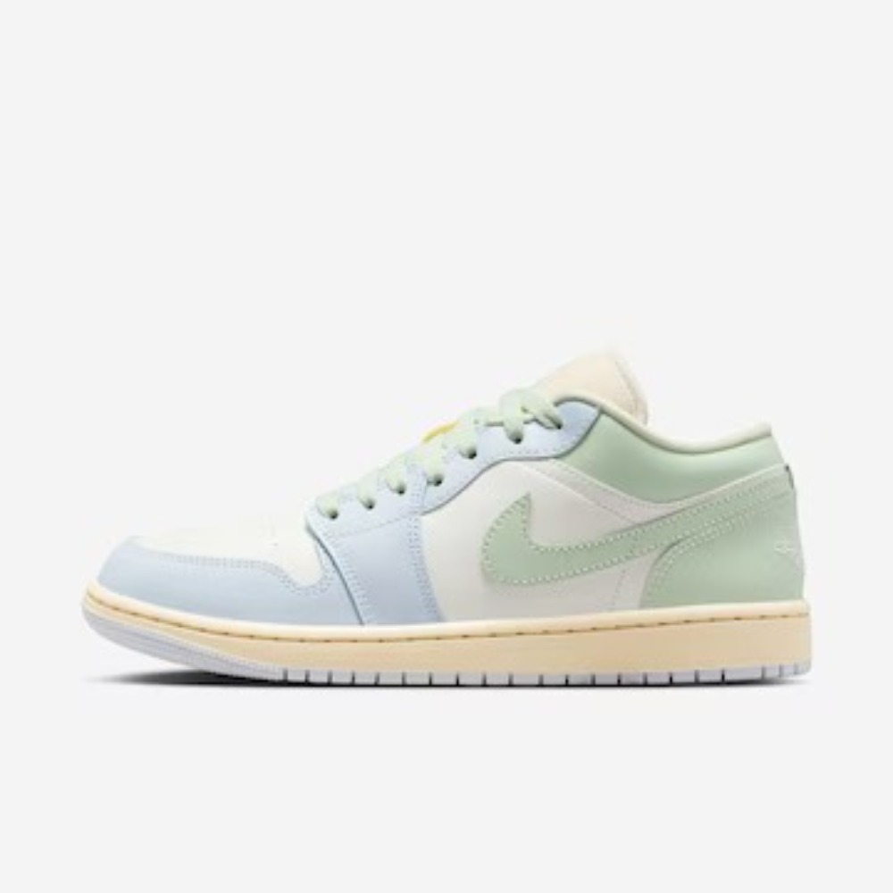 Air Jordan 1 Low Sail Jade Aura — 38, Novo