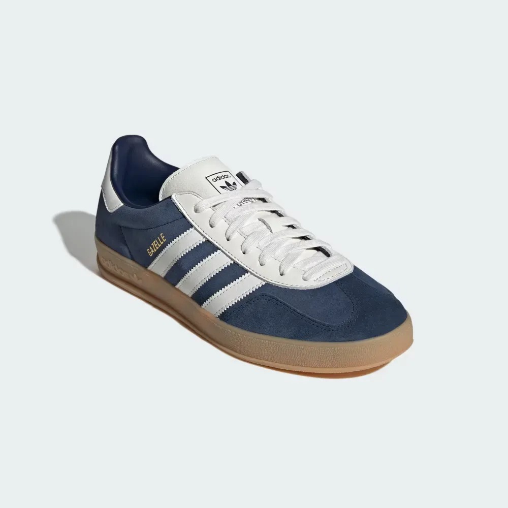 adidas Gazelle Indoor Night Indigo Core White Gum — 38 / 39 / 40 / 41 / 42, Novo