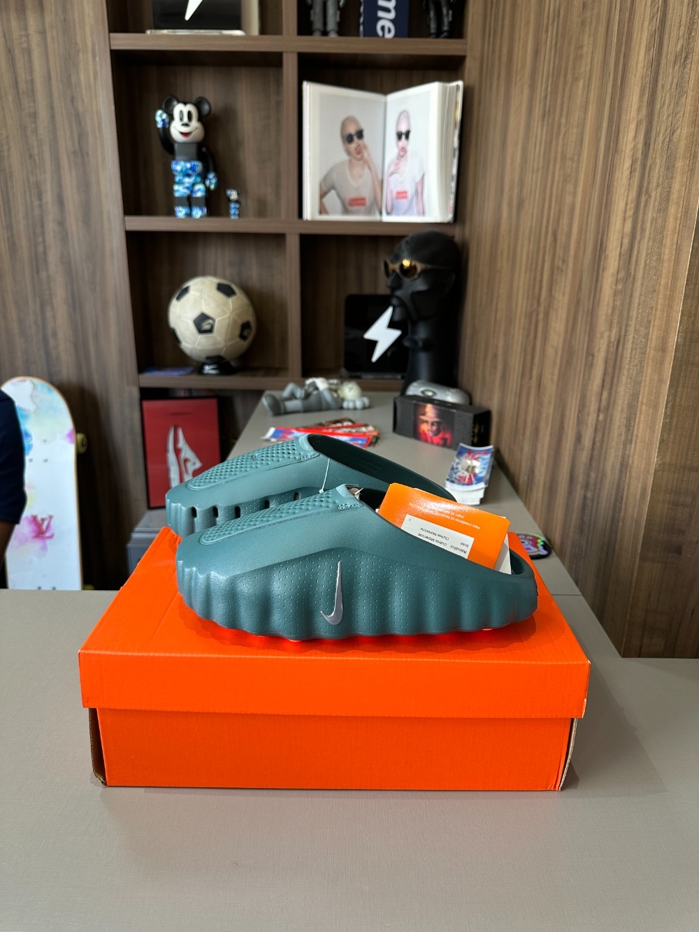 Nike Mind 001 Slide Mineral Slate — 38, Novo