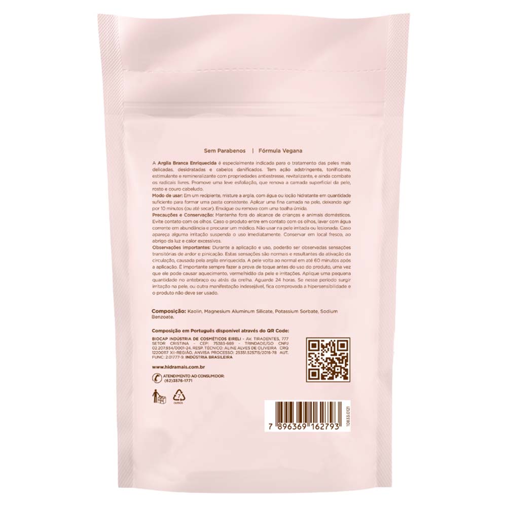 Foto 2 de Argila em Pó Hidramais Branca — 150g