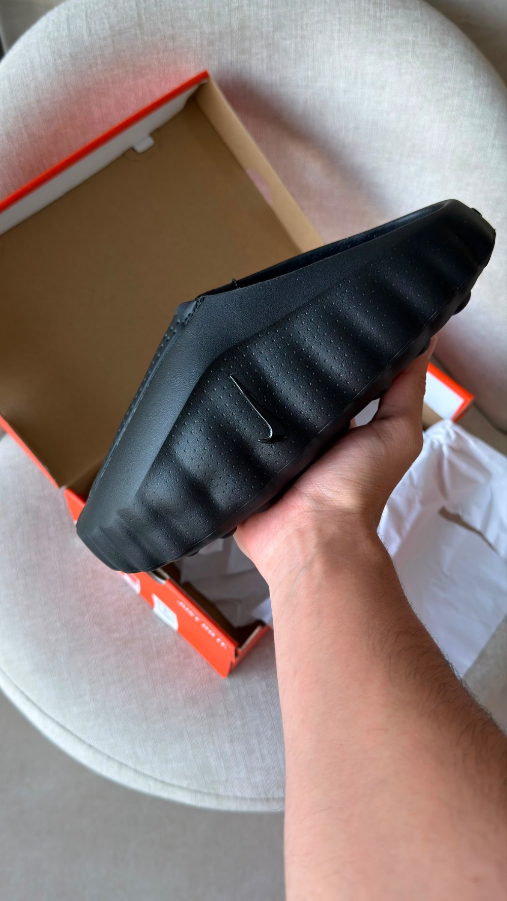 Nike Mind 001 Slide Triple Black — 42, Novo