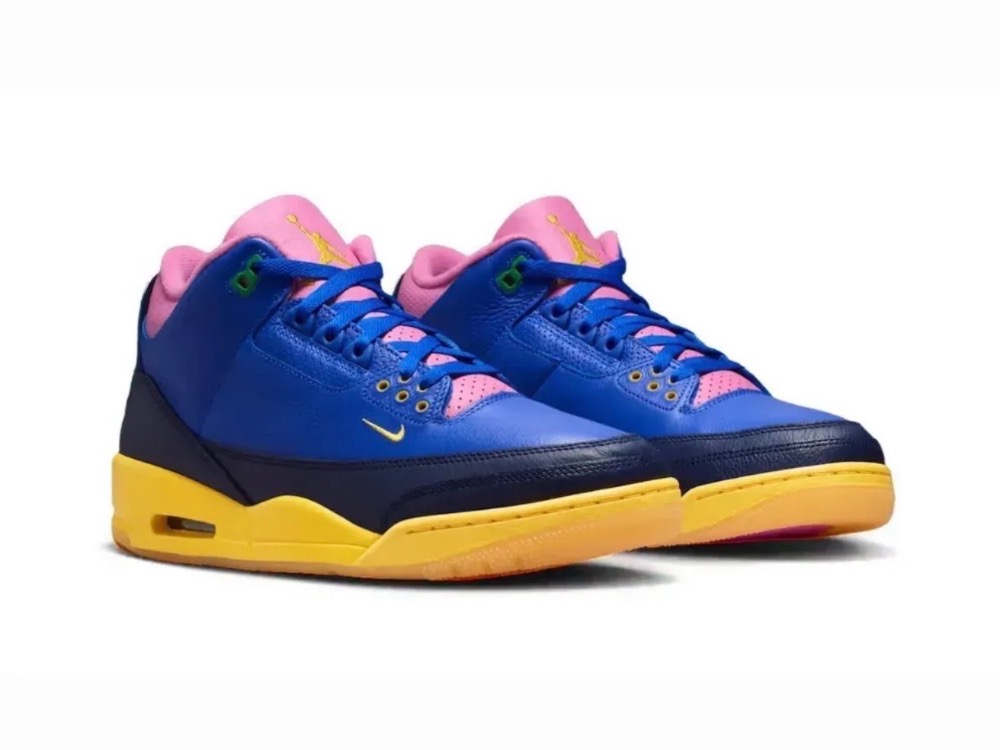 Nike Air Jordan 3 Retro OG Brazil Racer Blue Blue Void — 39, Novo