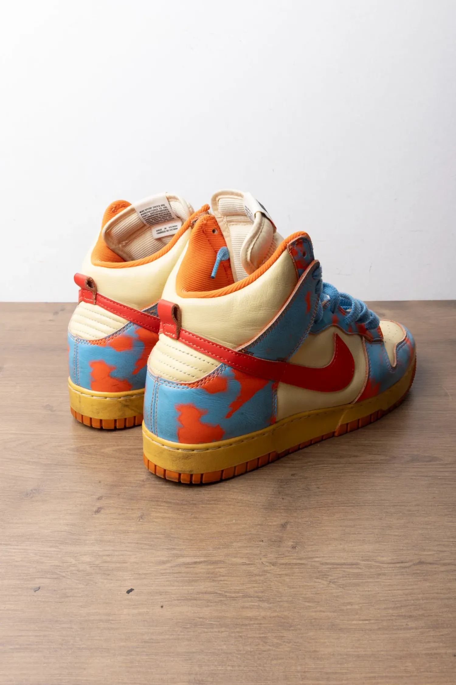 Foto 2 de Nike Dunk High 1985 Orange Acid Wash — 43, Usado