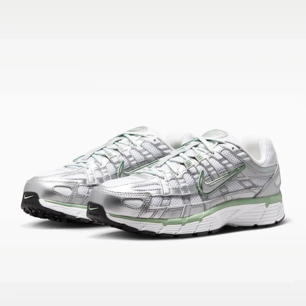 Nike P-6000 Metallic Silver White Steam — 35 / 36 / 37 / 38 / 39, Novo