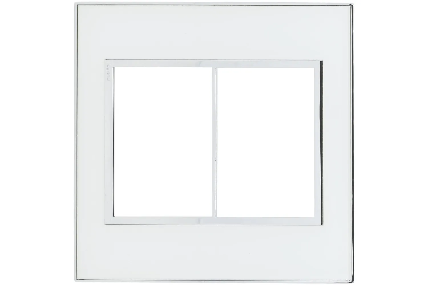 PLACA 3+3 POSTOS 4X4 QUADRADOS MIRROR WHITE ARTEOR PIAL