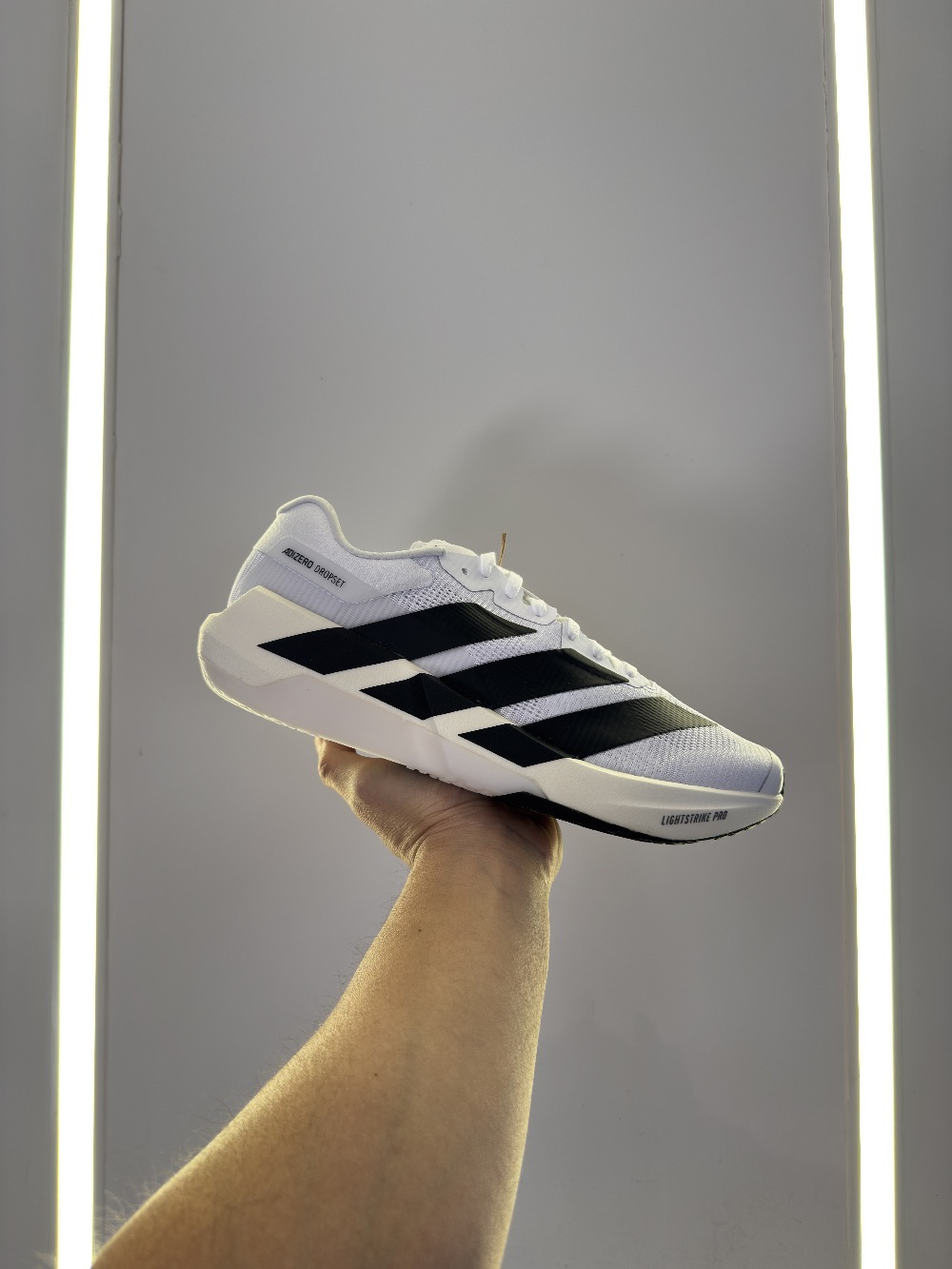 adidas Adizero Dropset Pro Cloud White Core Black — 42 / 43, Novo
