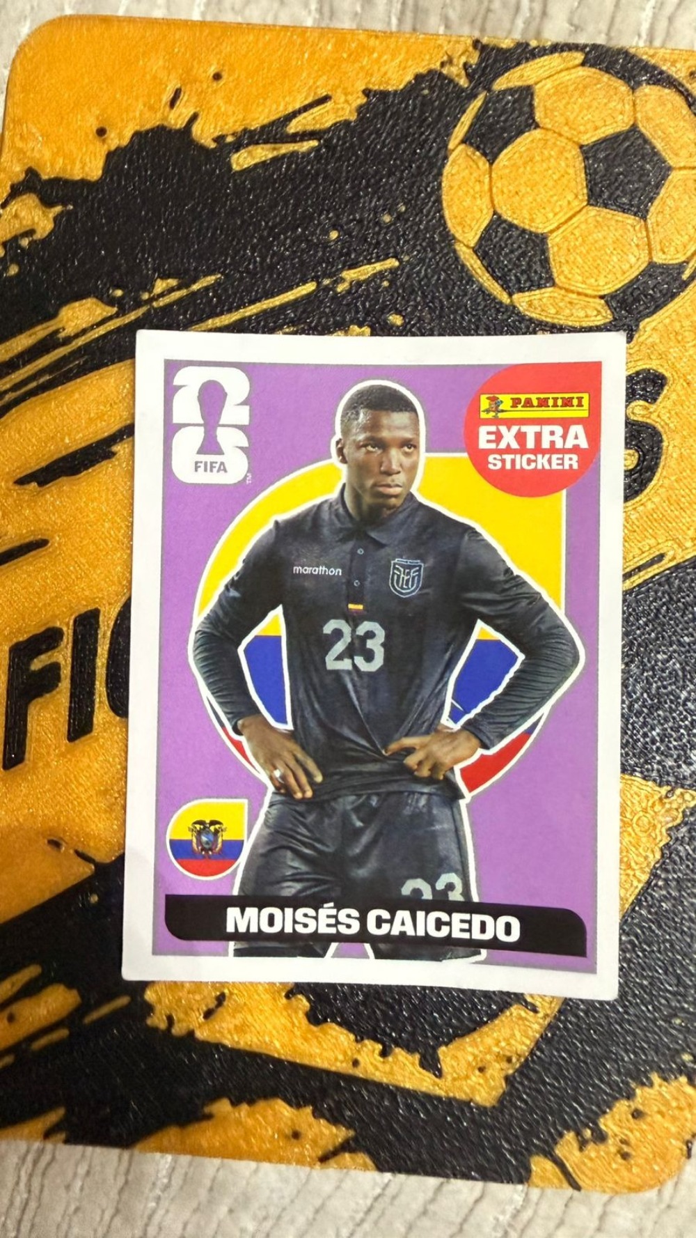 Figurinha Panini Moisés Caicedo Legend Roxo FIFA World Cup 2026 — Único, Novo