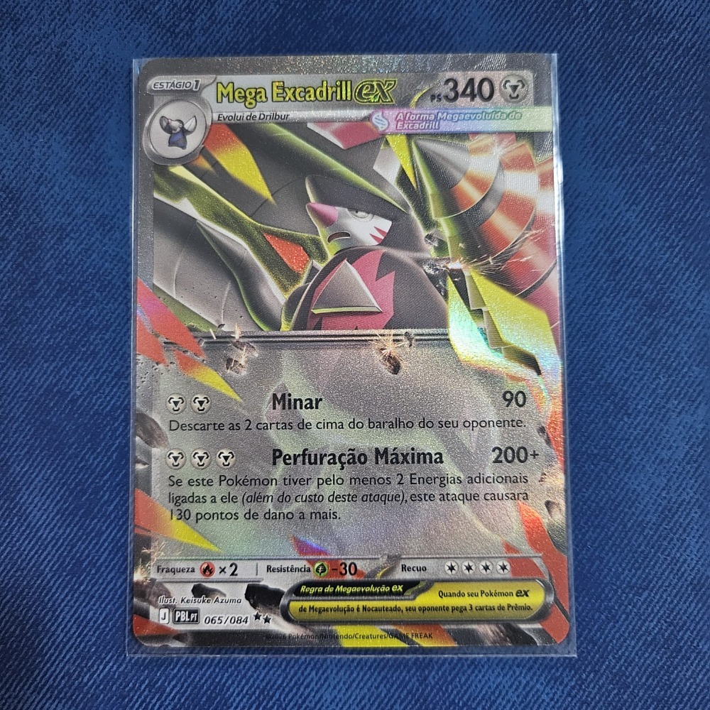 Mega Excadrill ex (65/84) Escuridão Absoluta Pokémon TCG — Near Mint, Novo