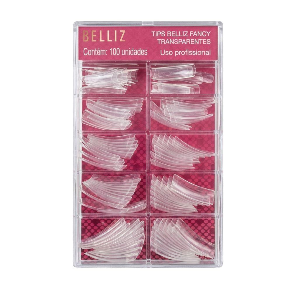 Belliz 100un Tips Belliz Fancy Transparentes Cod.1296