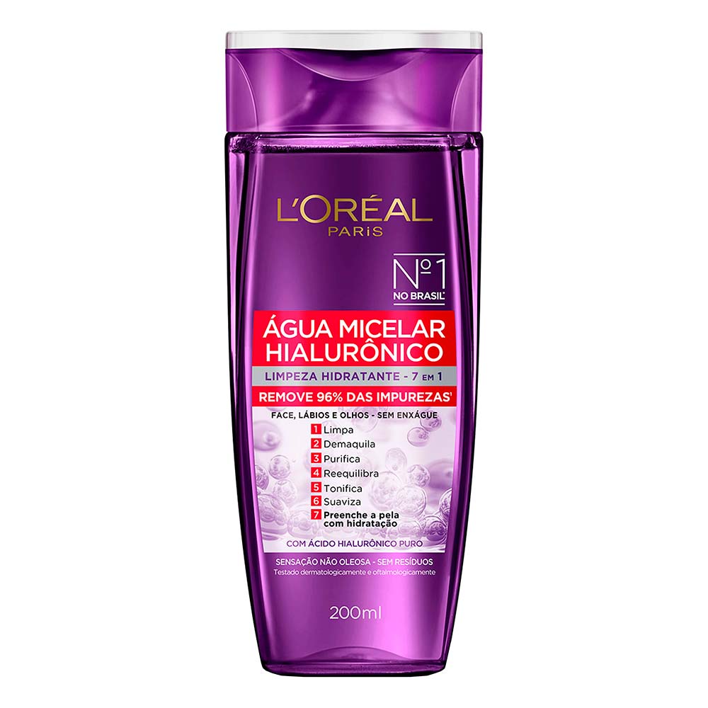 Água Micelar L'Oréal Paris Hialurônico — 200ml