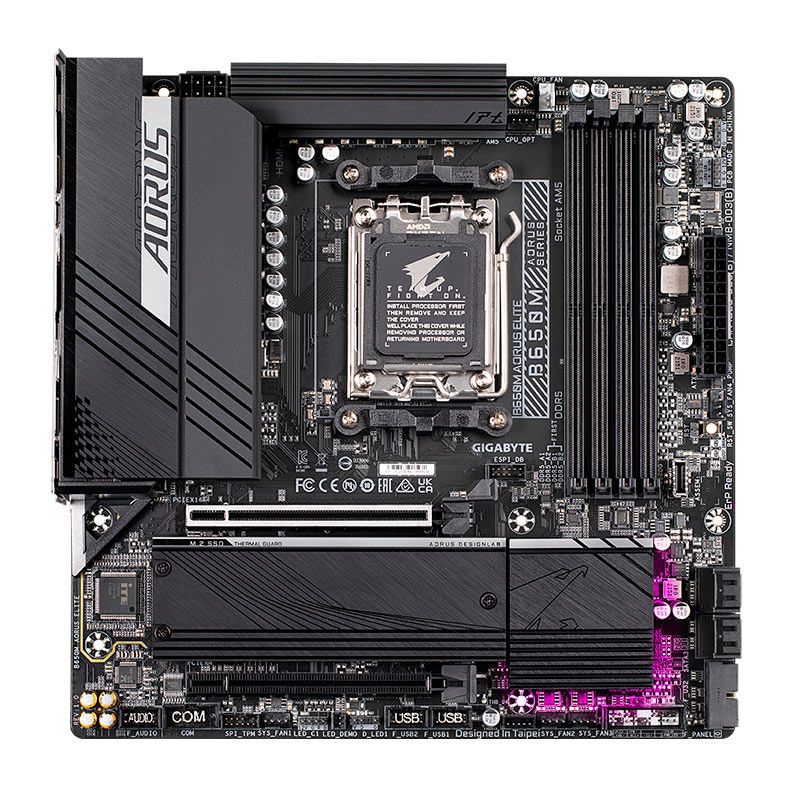Placa Mae Gigabyte B650M Aorus Elite, DDR5, Socket AM5, M-ATX, Chipset AMD B650, B650M-AORUS-ELITE