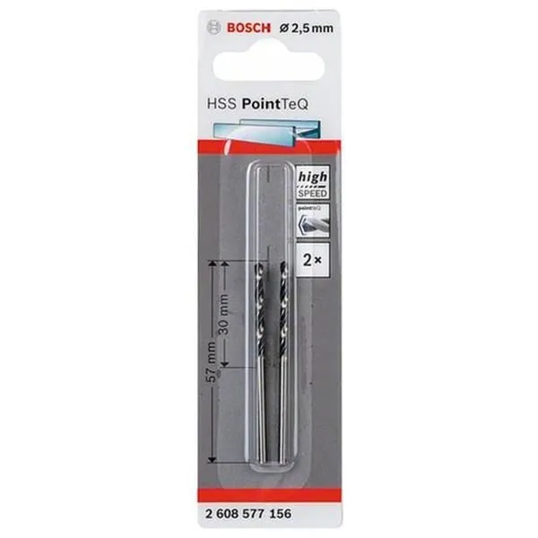 BROCA HSS POINT TEQ 2.5MM (2PCS) BOSCH